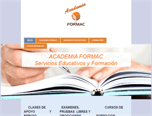 Tablet Screenshot of academiaformac.es